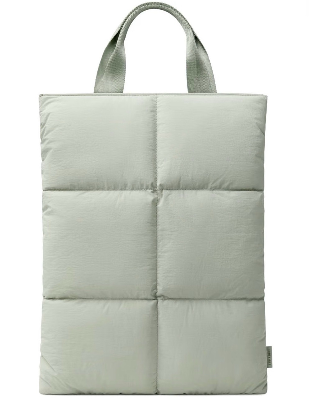Comfyable Puffy Laptop Sleeve Padded Quilted Carrying Case Bag - Sage Green